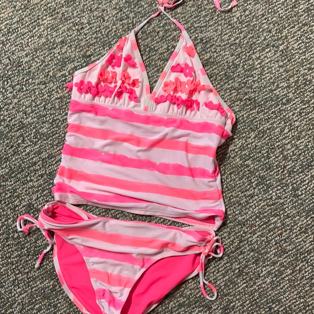 Justice Girls Swimwear Tankini Set (swim suit)